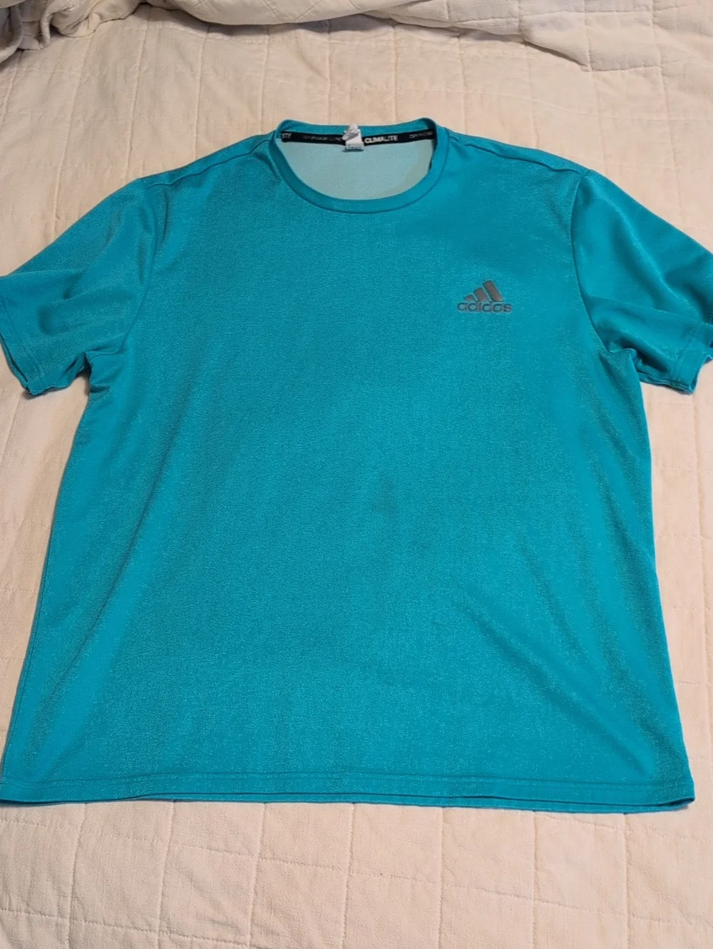 adidas Men’s Teal Performance Short-Sleeve Tee
